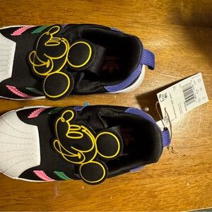 Adidas superstar 360 Disney Mickey black slip on sneakers size 7 NWT